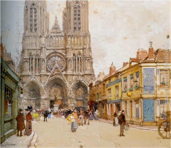 Eugene Galien-Laloue La Cathedrale de Reims